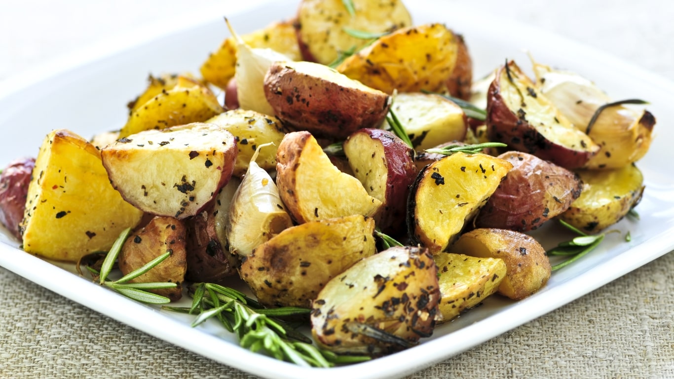 Lemon Thyme Potatoes Baked